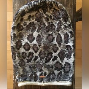 Free People Leopard Slouchy Knit
